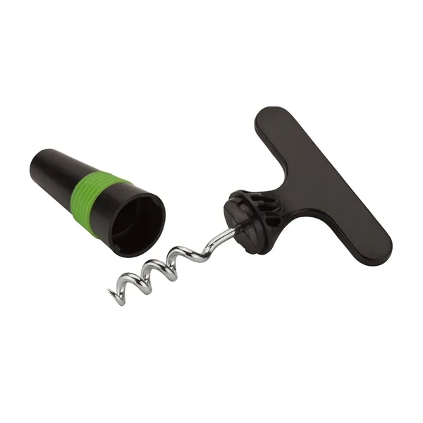 0.88" x 3.5" x 2.5" Pica ABS plastic and metal corkscrew... from ASI 67866 Logomark/Valumark / Valumark™
