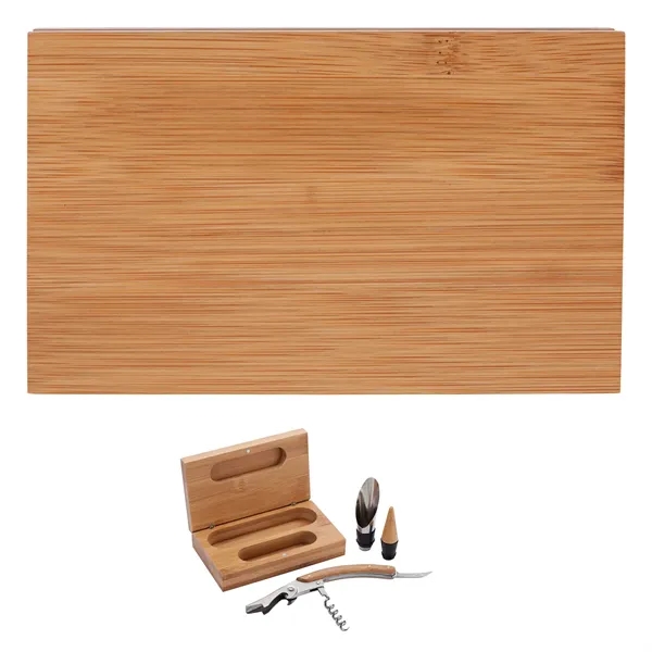 2-piece wine set with 3-function bar tool and wine pourer; encased... from ASI 67866 Logomark/Valumark