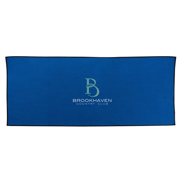 40 " x 17" waffle weave golf towel with sewn strap.... from ASI 68507 The Magnet Group