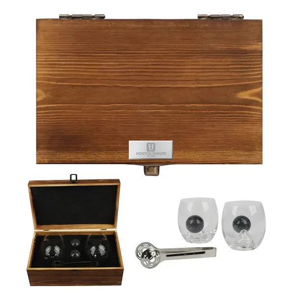 Nicolas 5-Piece Rolling Whiskey Glasses Set... from ASI 67866 Logomark/Valumark