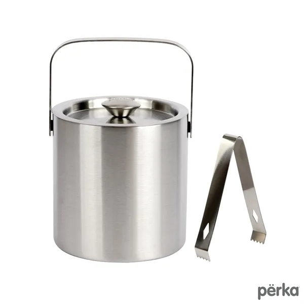 Perka® Quinton 1.3L Double Wall, Stainless Steel Ice Bucket... from ASI 67866 Logomark/Valumark