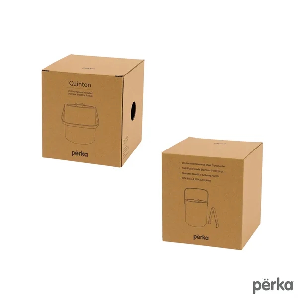 Perka® Quinton 1.3L Double Wall, Stainless Steel Ice Bucket... from ASI 67866 Logomark/Valumark