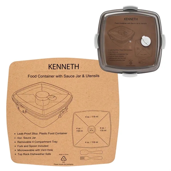 Kenneth Plastic Food Container Set... from ASI 67866 Logomark/Valumark