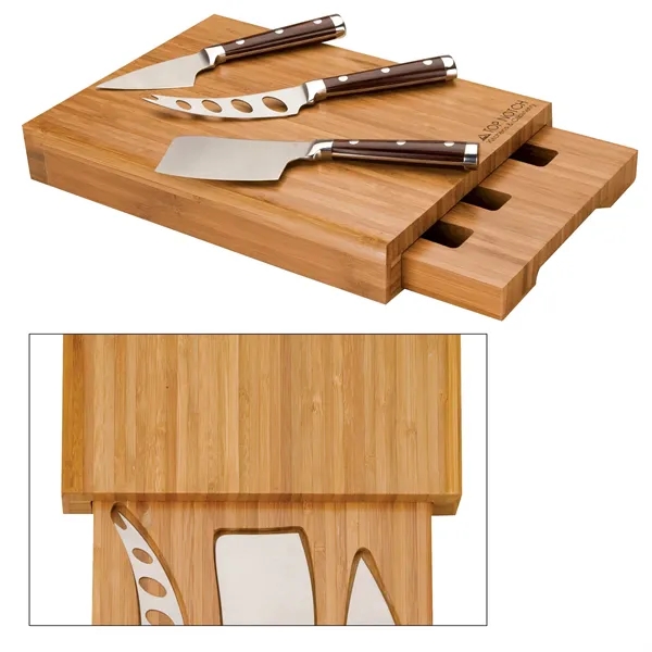 Bambu Bamboo Cheese Set... from ASI 67866 Logomark/Valumark