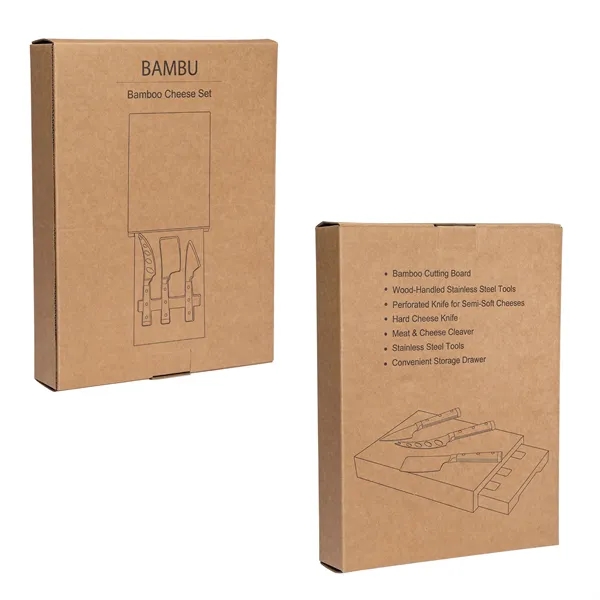 Bambu Bamboo Cheese Set... from ASI 67866 Logomark/Valumark