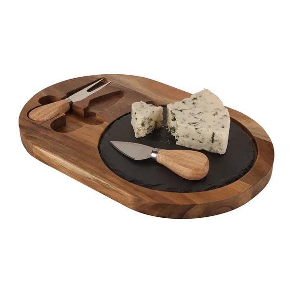 Bon Appetit Slate Cheese Set... from ASI 67866 Logomark/Valumark
