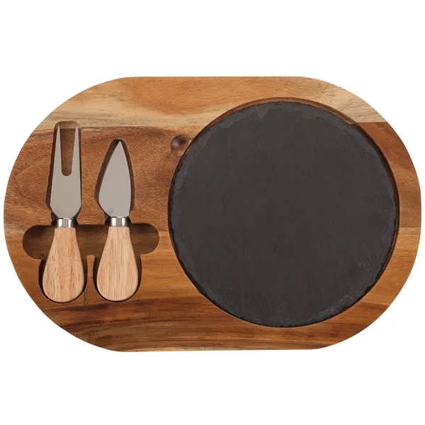 Bon Appetit Slate Cheese Set... from ASI 67866 Logomark/Valumark
