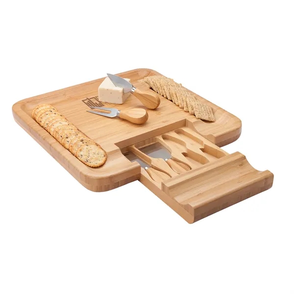 Lorenzi 4 Piece Bamboo Cheese Tray... from ASI 67866 Logomark/Valumark