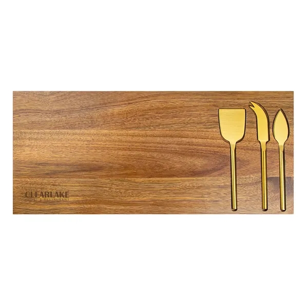 Wright 4-Piece Acacia Wood Serving Set... from ASI 67866 Logomark/Valumark