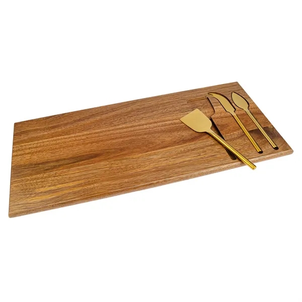 Wright 4-Piece Acacia Wood Serving Set... from ASI 67866 Logomark/Valumark