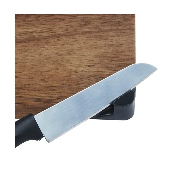 Gordon Acacia Wood Cutting Board & Knife Set... from ASI 67866 Logomark/Valumark