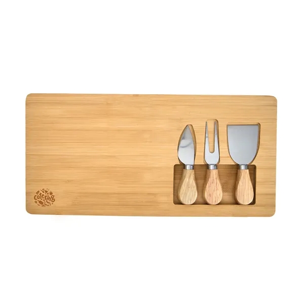 Morrissey 4-Piece Bamboo Cheese Set... from ASI 67866 Logomark/Valumark
