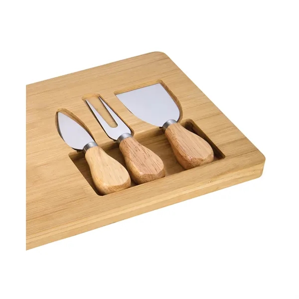 Morrissey 4-Piece Bamboo Cheese Set... from ASI 67866 Logomark/Valumark