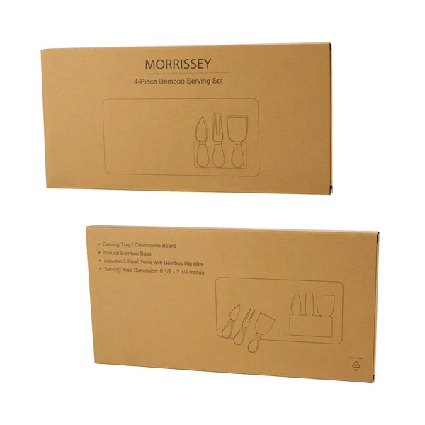 Morrissey 4-Piece Bamboo Cheese Set... from ASI 67866 Logomark/Valumark