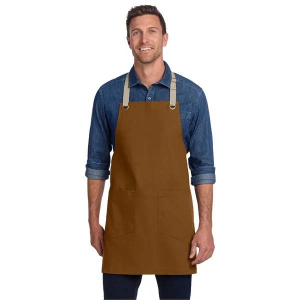 Port Authority Canvas Full-Length Two-Pocket Apron... from ASI 84863 SanMar