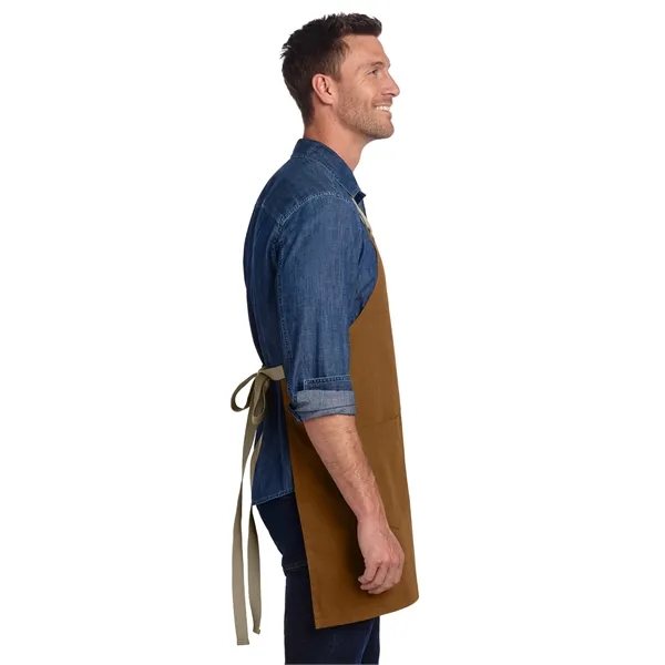 Port Authority Canvas Full-Length Two-Pocket Apron... from ASI 84863 SanMar