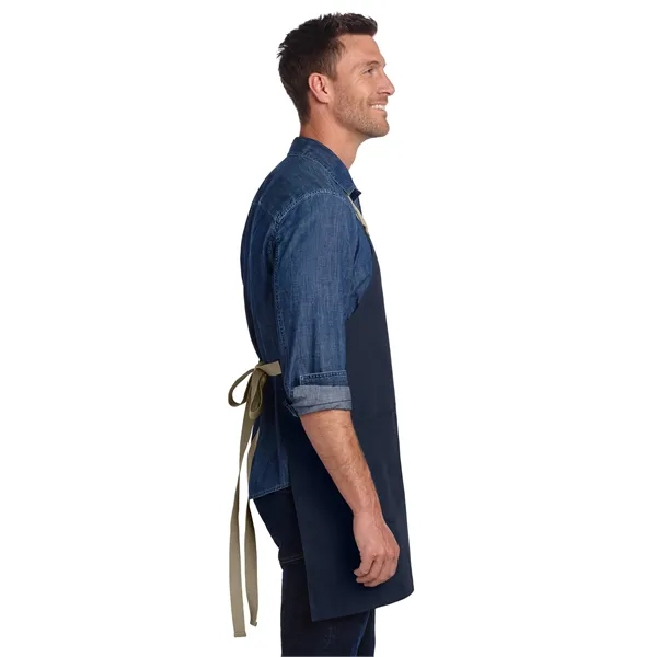 Port Authority Canvas Full-Length Two-Pocket Apron... from ASI 84863 SanMar