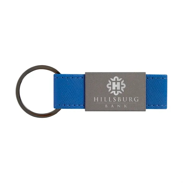 Boyd Aluminum & Leatherette Keyring... from ASI 67866 Logomark/Valumark