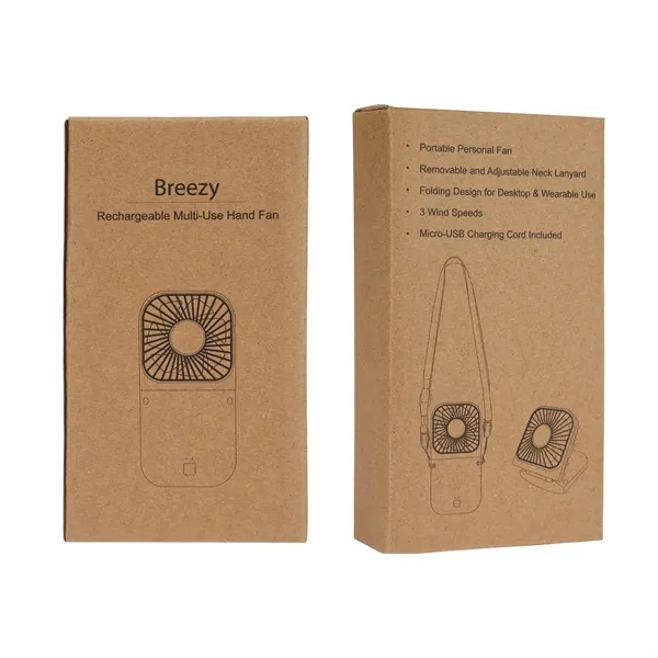 Breezy Rechargeable Multi-Use Hand Fan... from ASI 67866 Logomark/Valumark