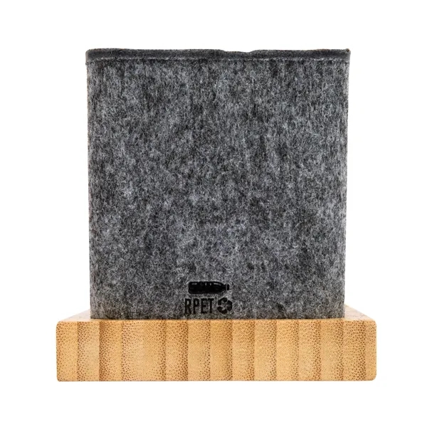 Renton Recycled Felt and Bamboo Pen/Device/Card Holder... from ASI 67866 Logomark/Valumark