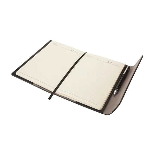 Journal gift set with hard-covered junior size journal and an aluminum... from ASI 67866 Logomark/Valumark