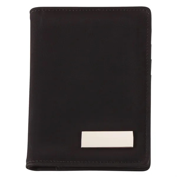 Stylish travel gift set with a matching leatherette passport holder, key... from ASI 67866 Logomark/Valumark
