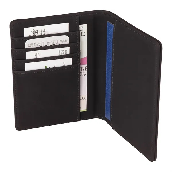Stylish travel gift set with a matching leatherette passport holder, key... from ASI 67866 Logomark/Valumark