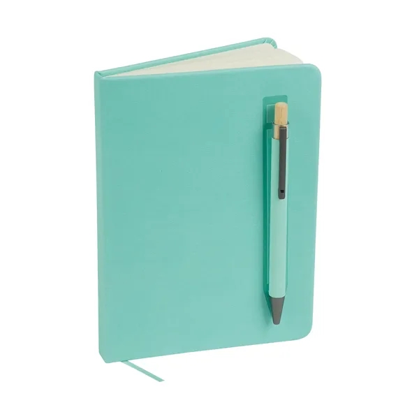 Manhattan II Gift Set w/ Magnetic Journal & Recycled Pen... from ASI 67866 Logomark/Valumark