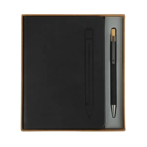 Manhattan II Gift Set w/ Magnetic Journal & Recycled Pen... from ASI 67866 Logomark/Valumark
