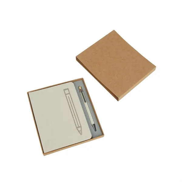 Manhattan II Gift Set w/ Magnetic Journal & Recycled Pen... from ASI 67866 Logomark/Valumark