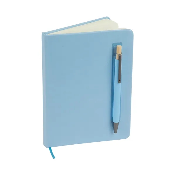 Manhattan II Gift Set w/ Magnetic Journal & Recycled Pen... from ASI 67866 Logomark/Valumark