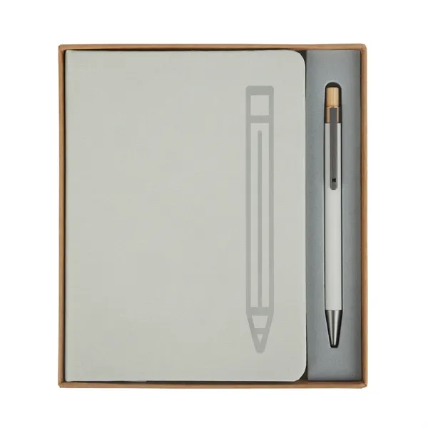 Manhattan II Gift Set w/ Magnetic Journal & Recycled Pen... from ASI 67866 Logomark/Valumark