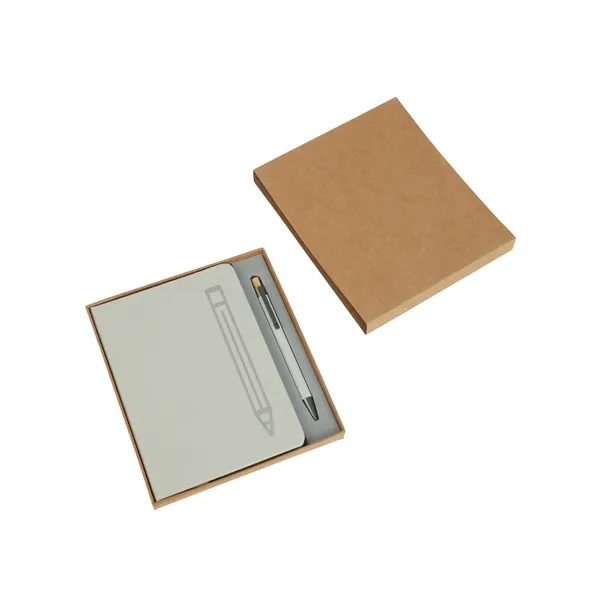 Manhattan II Gift Set w/ Magnetic Journal & Recycled Pen... from ASI 67866 Logomark/Valumark