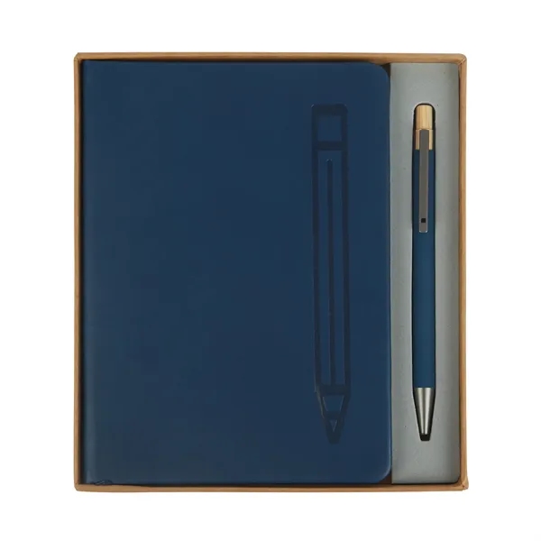 Manhattan II Gift Set w/ Magnetic Journal & Recycled Pen... from ASI 67866 Logomark/Valumark