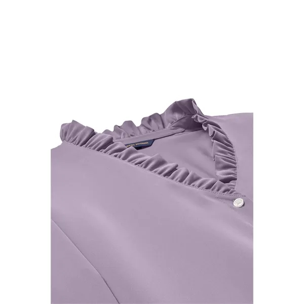 Brooks Brothers Women's Long Sleeve Ruffle Collar Blouse... from ASI 84863 SanMar