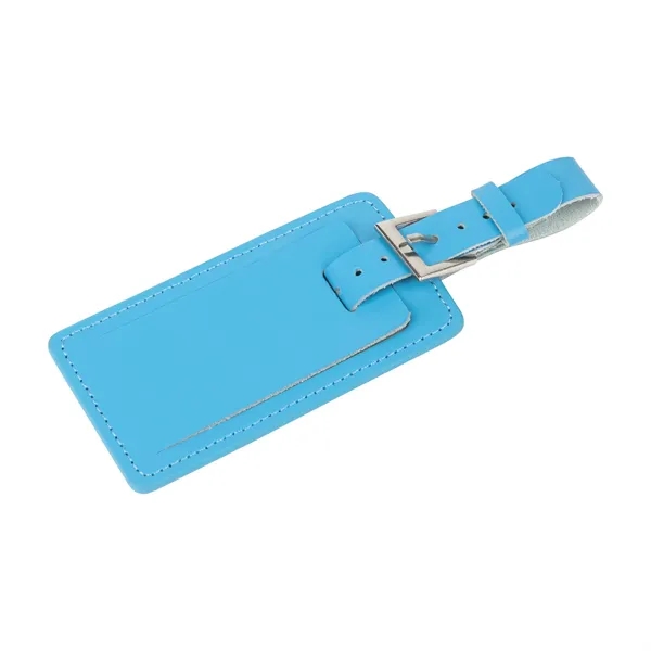 0.5" x 2.25" x 6.12" Fragolino leather luggage spotter tag with... from ASI 67866 Logomark/Valumark / Valumark™