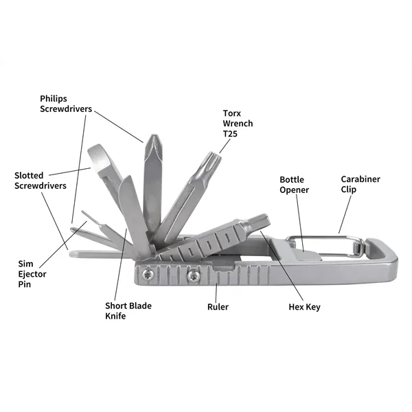 11-in-1 Carabiner Tool Kit... from ASI 40480 Koozie Group