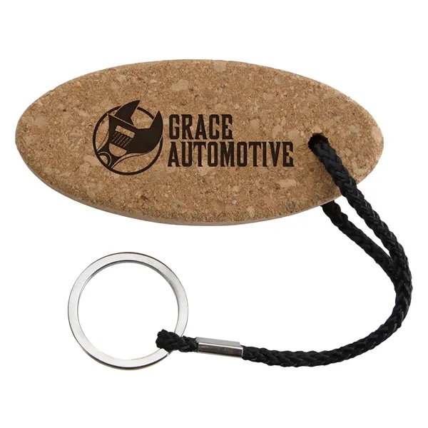 Buoy Oval Cork Keychain... from ASI 40480 Koozie Group