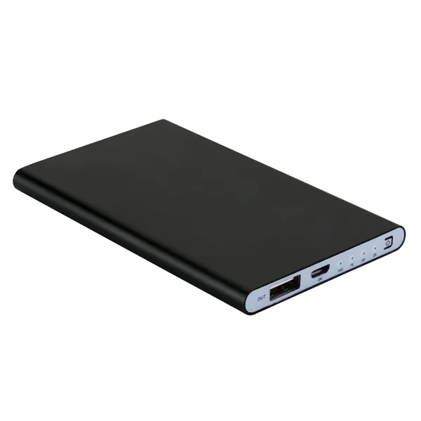 0.38" x 4.5" x 2.69" Epsilon mobile power bank with 4000mAh... from ASI 67866 Logomark/Valumark