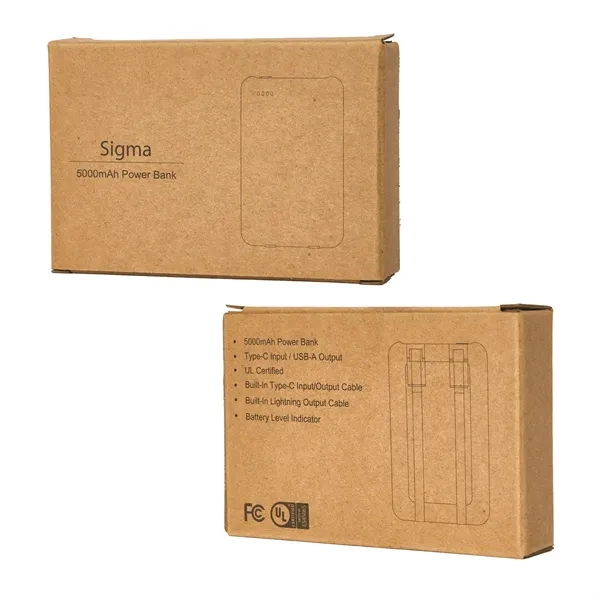 Sigma 5000mAh UL Listed Power Bank... from ASI 67866 Logomark/Valumark
