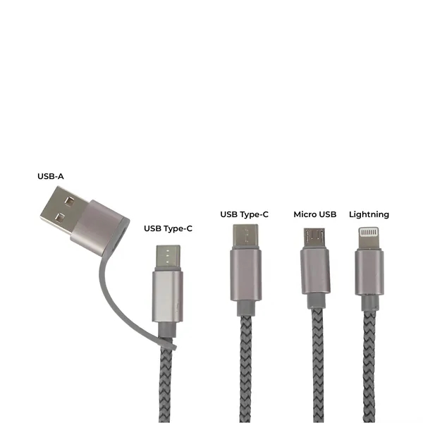 Virgo 9' RPET 5-in-1 Charging Cable... from ASI 67866 Logomark/Valumark