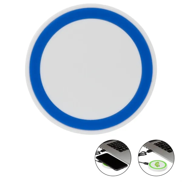 2.75" x 0.38" x 2.75" Boreus wireless charging pad with 20"... from ASI 67866 Logomark/Valumark