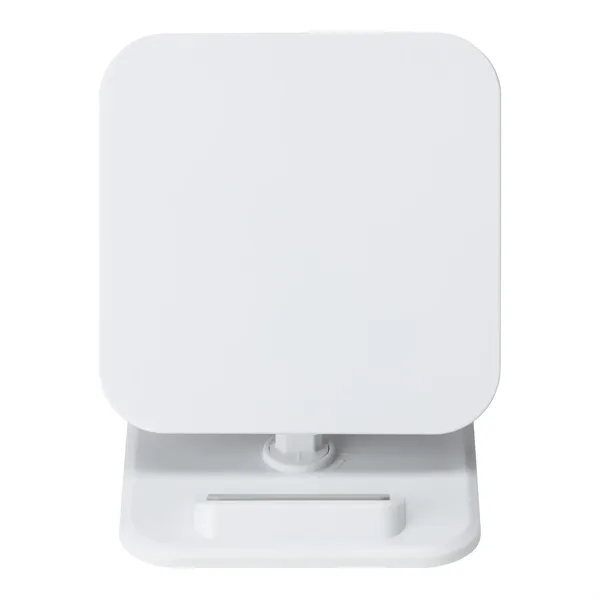 3.38" x 4" x 3.38" Argus adjustable wireless charging stand.... from ASI 67866 Logomark/Valumark