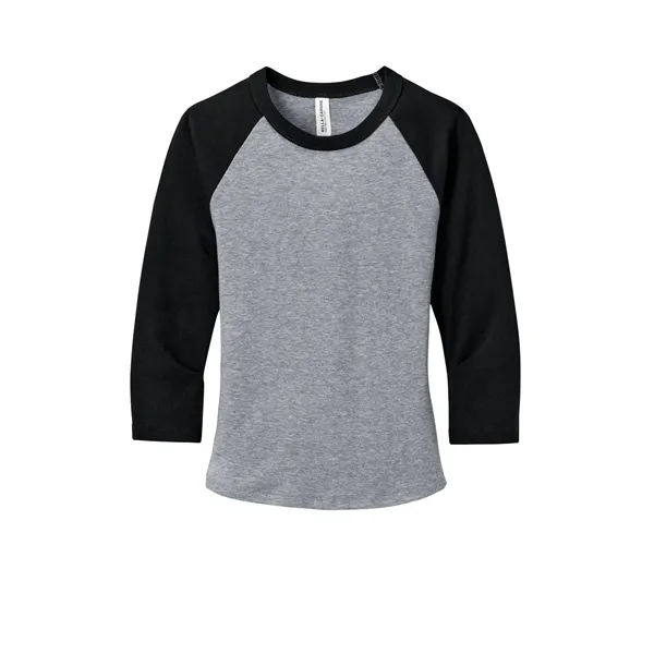 BELLA+CANVAS Women's Micro Rib 3/4 Raglan Baby Tee... from ASI 84863 SanMar