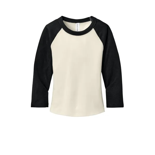 BELLA+CANVAS Women's Micro Rib 3/4 Raglan Baby Tee... from ASI 84863 SanMar