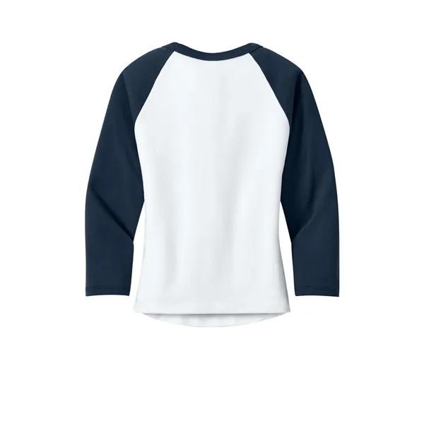 BELLA+CANVAS Women's Micro Rib 3/4 Raglan Baby Tee... from ASI 84863 SanMar