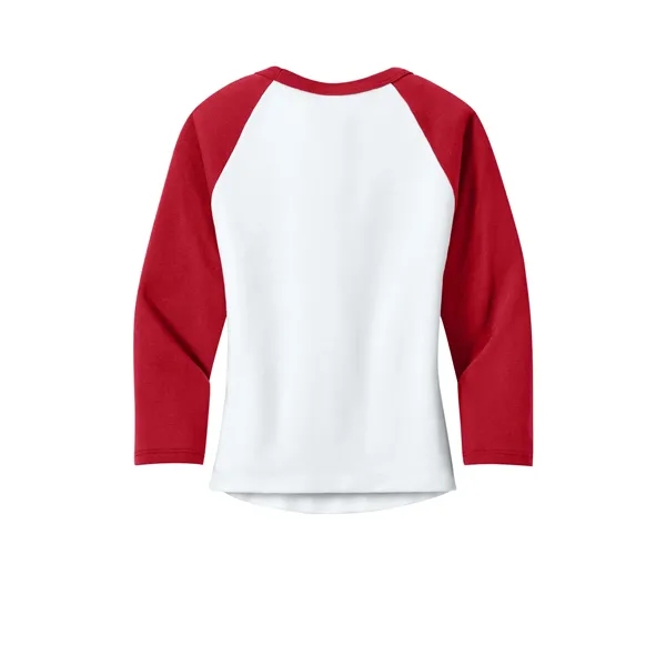 BELLA+CANVAS Women's Micro Rib 3/4 Raglan Baby Tee... from ASI 84863 SanMar