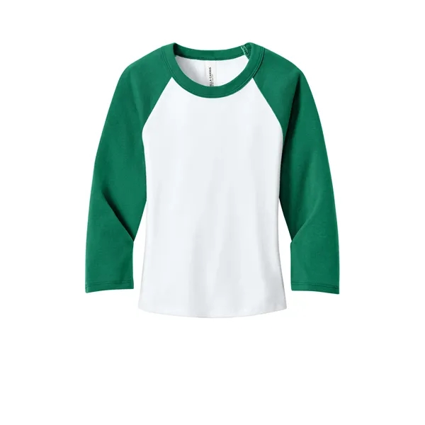 BELLA+CANVAS Women's Micro Rib 3/4 Raglan Baby Tee... from ASI 84863 SanMar
