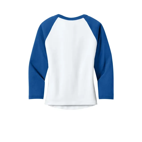 BELLA+CANVAS Women's Micro Rib 3/4 Raglan Baby Tee... from ASI 84863 SanMar