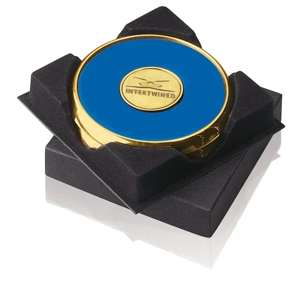 Two Coasters in Deluxe Black Flocked Gift Box... from ASI 40480 Koozie Group